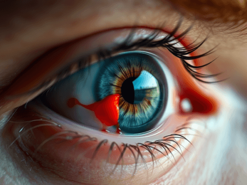 Symptoms of Conjunctivitis - Red Eyes and Discharge